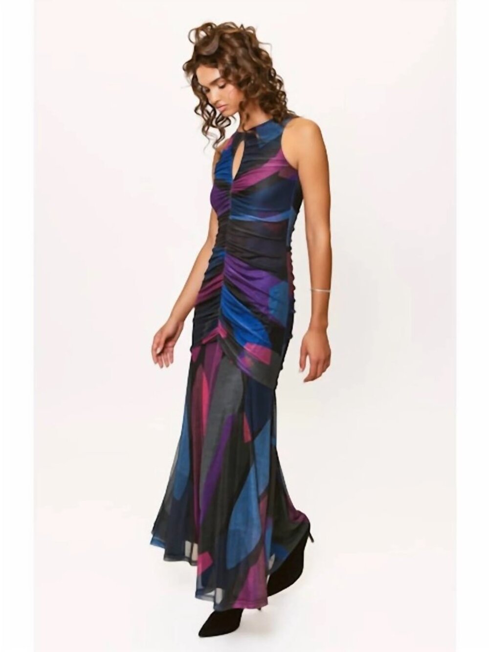 Anthropologie Hutch Julia Sleeveless Slim Mesh Maxi Dress M $297 NWT Top Rated! - Picture 5 of 7